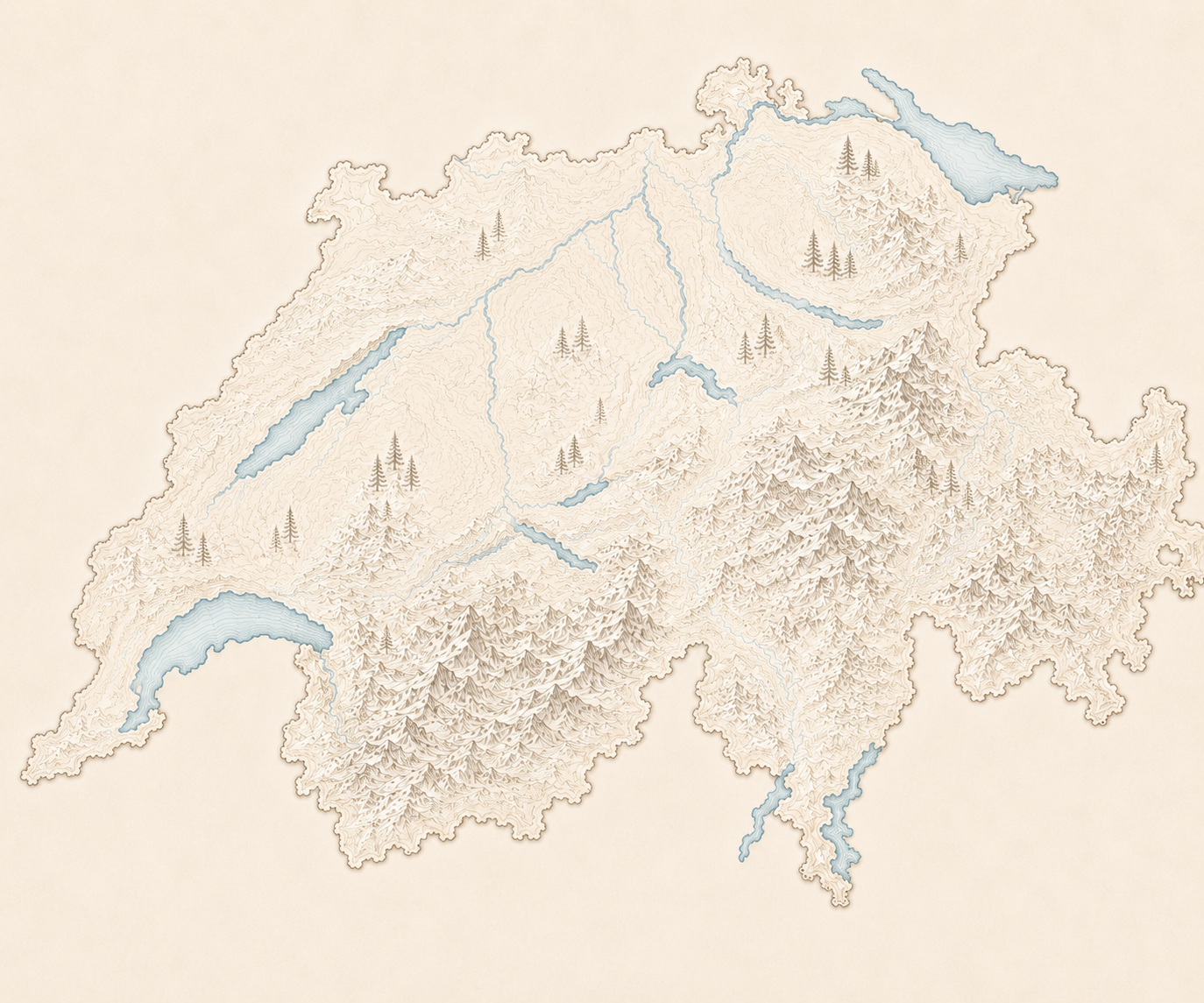 Carte de la Suisse